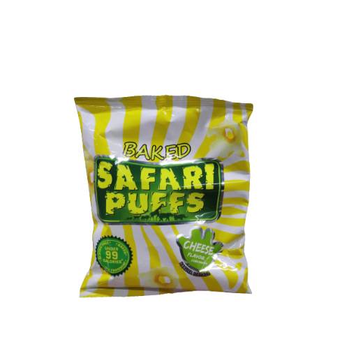 Baked safari puffs cheese flavour 12g