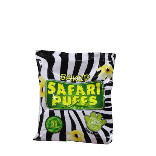 Baked safari puffs chilli lemon flavour 12g