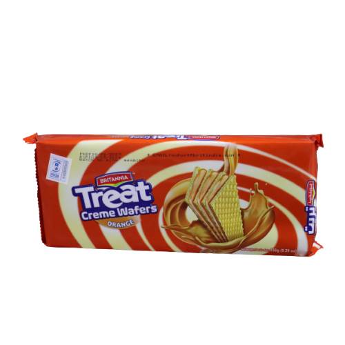 Britania treat creme waffer orange